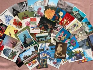 Vintage greeting cards from the USSR 55 pcs - Picture 1 of 13