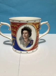 HM Queen 40th Anniversary Of Accession 1982 - Loving Cup - Royal Doulton - Picture 1 of 2