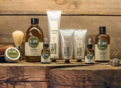 Point Barber Shampoo Trattamento Dopo Barba Crema Rasatura Gel Balsamo Idratante - Immagine 1 di 4