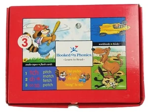 HOOKED ON PHONICS: LEVEL 3 Learn to Read Set Home School 1998 **NEW OPEN BOX** - Picture 1 of 13