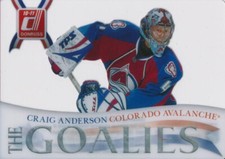2010-11 Donruss LES GUARDIANS #8 CRAIG ANDERSON - Colorado Avalanche