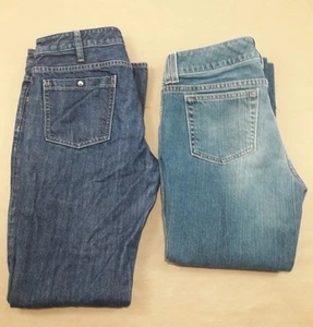 Gap talla 10 mujer lote de 2 jeans, tiro bajo corte bota y crop capri mujer - Imagen 1 de 11