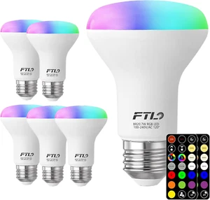 BR20 LED Light Bulbs Color Changing R20 Dimmable Flood Light Bulbs Recessed - Picture 1 of 1