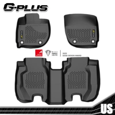 TPE Floor Mats Liners Fit For 2015-2020 Honda Fit 3D Molded TPE All-weather New Foto 1 de 4