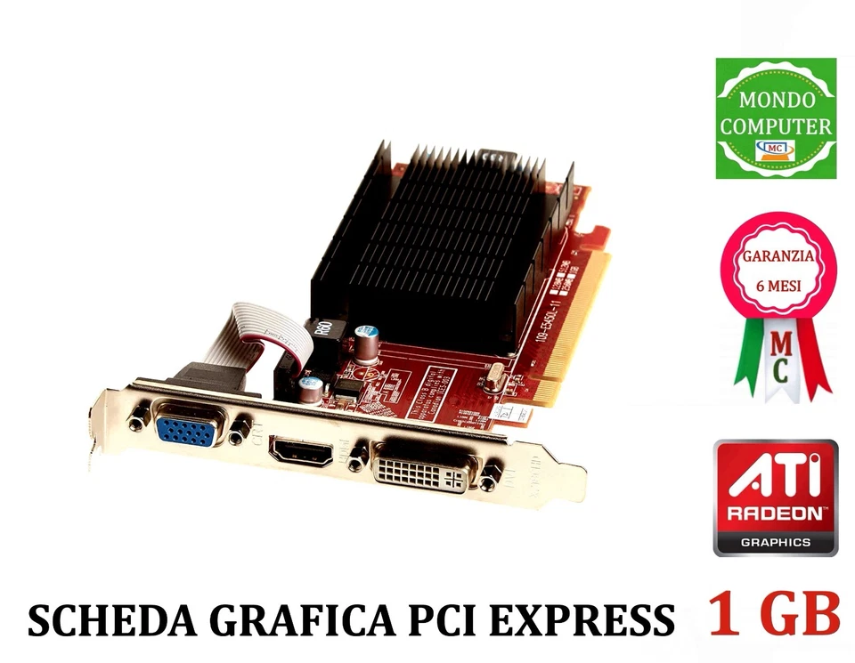 SCHEDA GRAFICA PCI EXPRESS 1 GB VISION TEK RADION VX 5450 - Immagine 1 di 1
