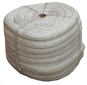 WBA015 25m of White 25mm dia Fibreglass Rope seal for oven, wood heater door - Picture 1 of 1