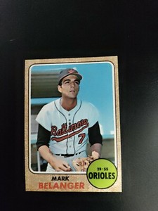 1968 Topps Mark Belanger Orioles #118 Raw Baseball Card ex read description 