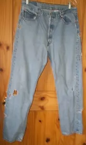 Levi's 501 Killer Fade Naturally Destructed Thrasher Jeans, 34 x 31. J128 - Picture 1 of 8