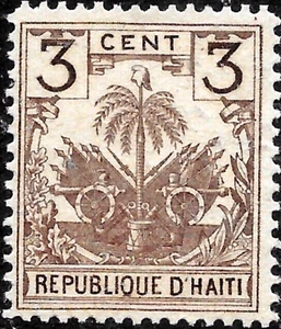 1896 Haiti SC#40 🔥MLH OG 🔥Coat of Arms🔥VF - Picture 1 of 2