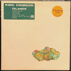 LP King Crimson Islands 1972 USA  WHITE LABEL PROMO LP NM-/NM Prog/Psych - Picture 1 of 5