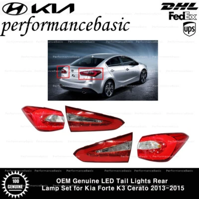 Juego de luces traseras LED genuinas OEM para Kia Forte K3 Cerato 2013-2015 Foto 1 de 2