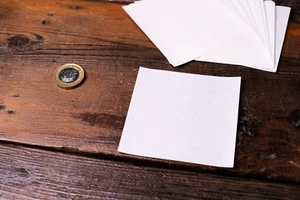 50 Small Greaseproof Paper Sheet 3x3" Laying Wrapping Baking Packaging Display - Imagen 1 de 6