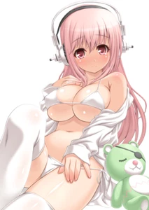 Super Sonico Weatherproof Anime Sexy Waifu Sticker 6" Premium Car Decal - Picture 1 of 1