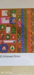 Kit de álbum de recortes pegatinas en relieve Navidad Navidad 30 x 30 cm papel artesanal - Imagen 1 de 10