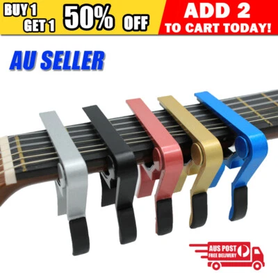 Aluminum Guitar Capo Trigger Spring Acoustic Electric Clamp Quick Change Release - image 1 of 2