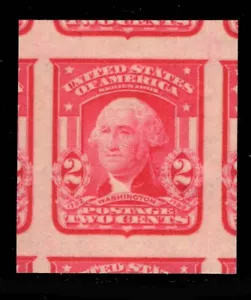 MOMEN: US #320b SCARLATTO NUOVO DI ZECCA OG NH PSE CLASSIFICATO CERT GEM-100J LOTTO #86981* - Foto 1 di 3
