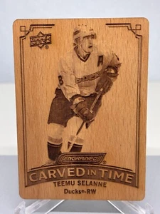 23-24 TEEMU SELANNE CT-19 TALLADO EN EL TIEMPO PATOS ANAHEIM UD GRABADO Winnipeg Salón de la fama - Imagen 1 de 2