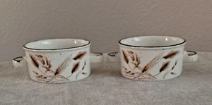 Midwinter LTD(Wedgwood group)- England 'Wild Oats' (2) flat cream bowls - Picture 1 of 9