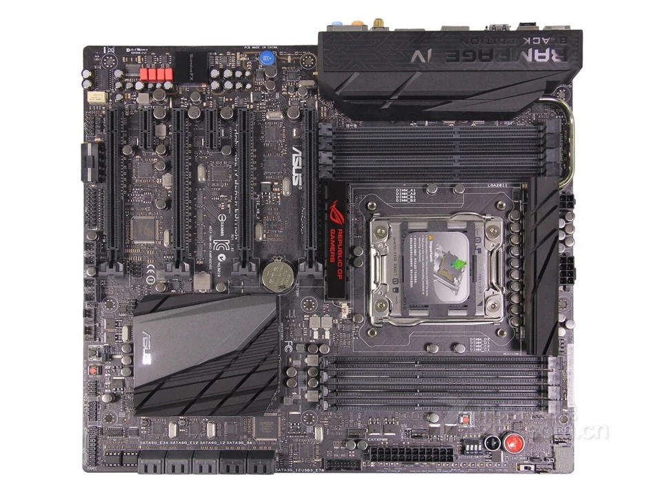 ASUS Rampage IV Black Edition Motherboard Intel DDR3 LGA 2011 E-ATX w/ IO Shield - Image 1 of 4