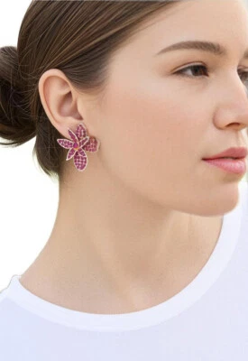 Women Earrings INC International Concept Women Yellow Gold Plated Petal Earring - Image 1 of 4