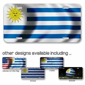 Hochwertiges Aluminium Nummernschild - Flagge von Uruguay (Uruguay) - viele Optionen - Bild 1 von 10