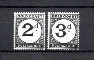 Ghana/Goldcoast 1951 old postage-due stamps (Michel 5/6) nice MNH - Picture 1 of 2