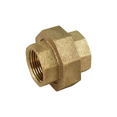 SUPPLY GIANT 1-1/2"in Lead Free Brass Female NPT Threaded Union Connection Pipe Fitting NEW
