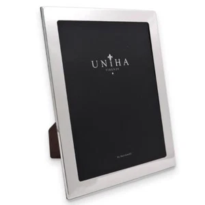 Cornice Argento Massiccio 925 Portafoto cm 18x24 UNIHA - Foto 1 di 6