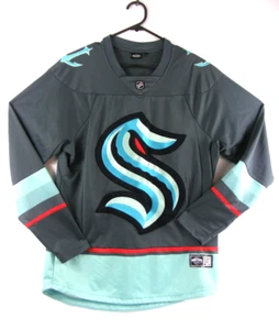 NHL Seattle Kraken Men's Ice Hockey Jersey S Measurements in Photos VGC Gray - Picture 1 of 11