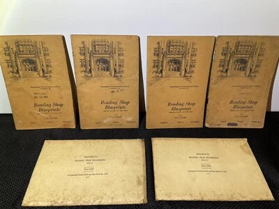 Vintage 1941 Edition 1 Reading Shop Blueprints Complete Set 1-4+ Blueprints - Image 1 of 4