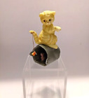 Enesco Ceramic Cat And Mouse In Trashcan Fishing Figurine