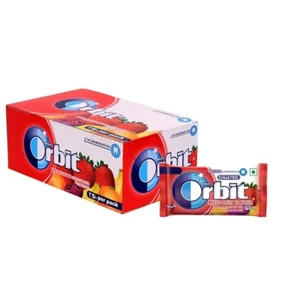 Chicle de mascar Orbit con sabor a fruta mezclada sin azúcar - manga 4,4 g (paquete de 32) - Imagen 1 de 21