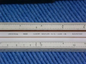 Rechenschieber NESTLER No. 28 Universal D.R. Patent incl. Etui - Photo 1/4