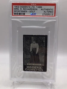 1902 Ogden Tabs golfisti signora Ryder Richardson PSA autentico - Foto 1 di 2