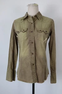 Replay Shirt Women's Jeans Size M Woman Shirt Casual Vintage Made IN Italy - Picture 1 of 8