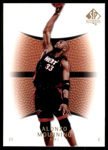 2007-08 SP Authentic Alonzo Mourning Miami Heat #63
