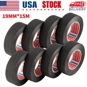 8 Rolls Cloth Tape Wire Electrical Wiring Harness Car Auto SUV truck 19mm*15m - Picture 1 of 7