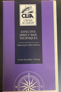 CLIA Cruise Academy Direct Mail Techniques VHS Tape Featuring Dr. Marc Mancini - Picture 1 of 5