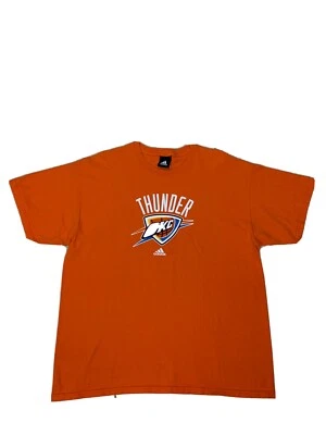 Oklahoma City Thunder Official NBA Adidas Men’s Size XL Orange T-Shirt - Image 1 of 4