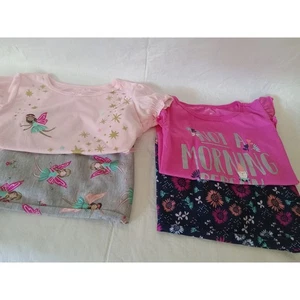 2 Simple Joys by Carter's 5T Mädchen 2-teiliges Pyjama-Set Nachtwäsche Feen Blumen - Bild 1 von 5