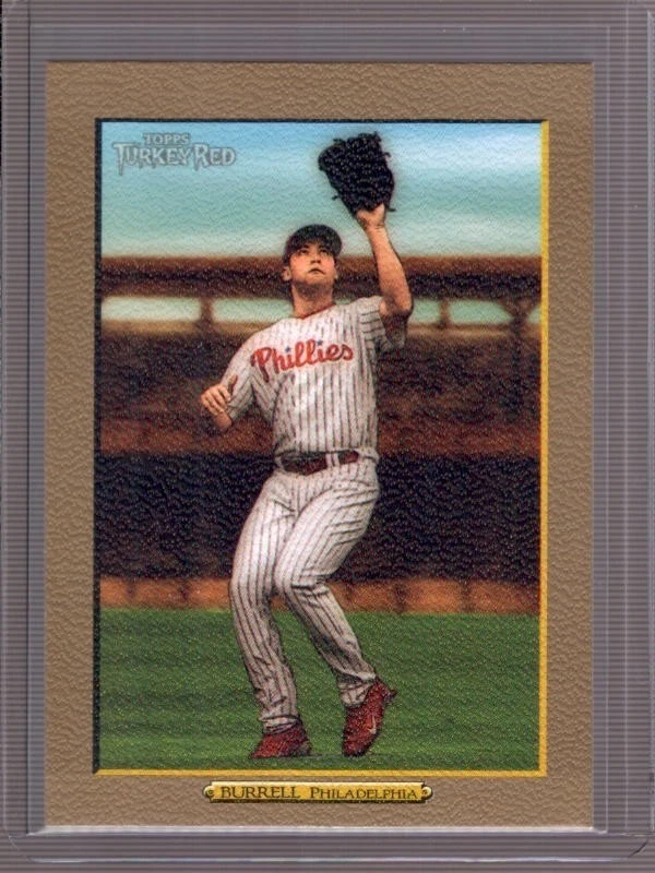 PAT BURRELL 2006 Topps Turkey Red #485 Gold Parallel - Image 1 of 2