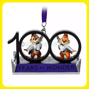 Disney 100 Jahre Wonder Chip n' Dale Christbaumschmuck Neu mit Etikett LE! - Bild 1 von 15