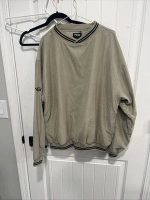 Jaqueta Ping Masculina Vintage Marrom Médio Casaco de Golfe Pull Over Windrbreaker Y2K - Imagem 1 de 4