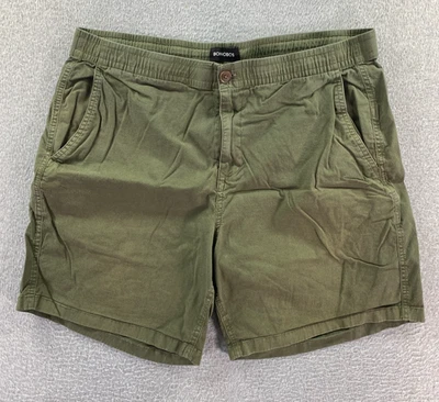 Bonobos Men's Large Army Green Stretch Chino Stretch Shorts Casual Summer Preppy - Image 1 of 4
