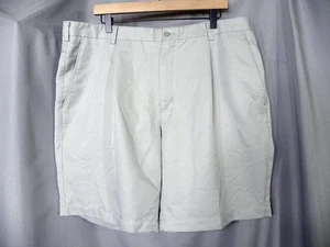 Nike Men's Size 40 Chino Shorts Golf Pleated Gray Polyester - Picture 1 of 4