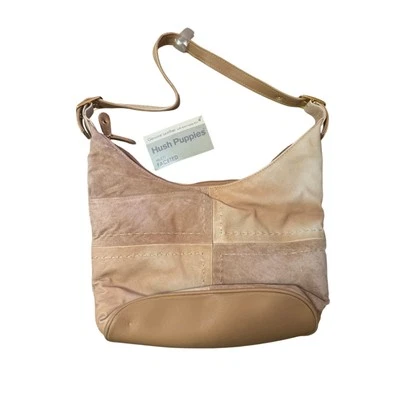 Bolso de Hombro Hush Puppies Cuero Genuino Marrón Tostado Nuevo con Etiquetas Foto 1 de 4