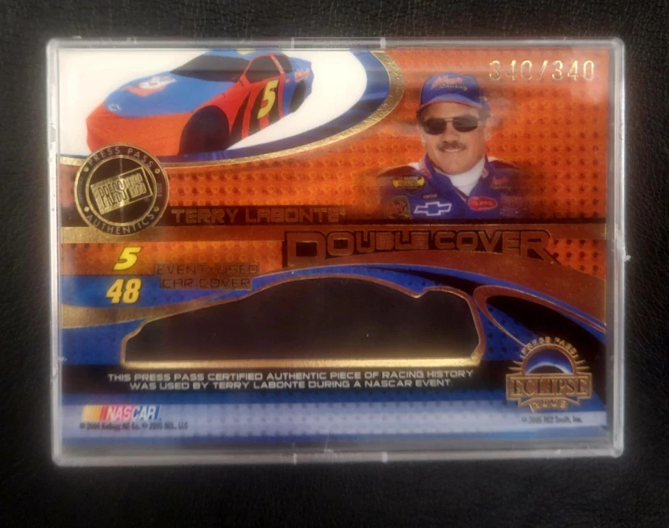 2005 Press Pass Eclipse Double Cover TERRY LABONTE,  JIMMIE JOHNSON 340/340  DC8 - Image 1 of 2