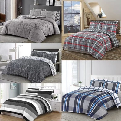 NIGHT NEST BEDDING Luxury Soft Print Duvet Cover Reversible Premium Quilt Set Double King Bed Size