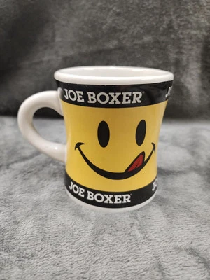 Joe Boxer Happy Face Coffee Mug - Vintage 2002 Houston Harvest - Hefty 12 oz - Image 1 of 4