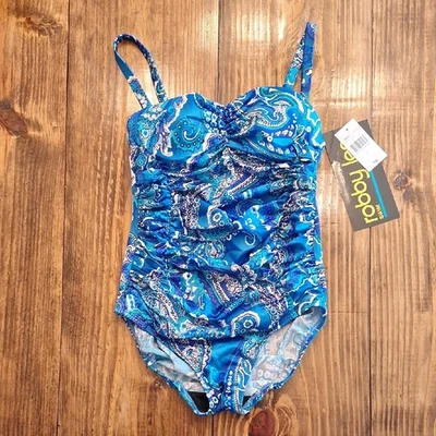 Nuevo con etiquetas Traje de baño Robby Len By Longitude azul cachemir talla Xs Foto 1 de 4